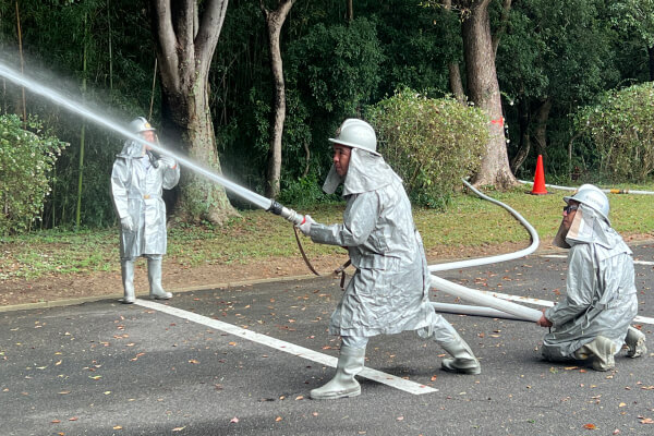 【写真】阿久比町消防団実践訓練の様子-1