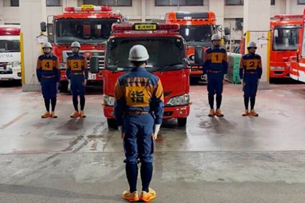 【写真】第71回愛知県消防操法大会に向けた平日夜間の訓練の様子-2
